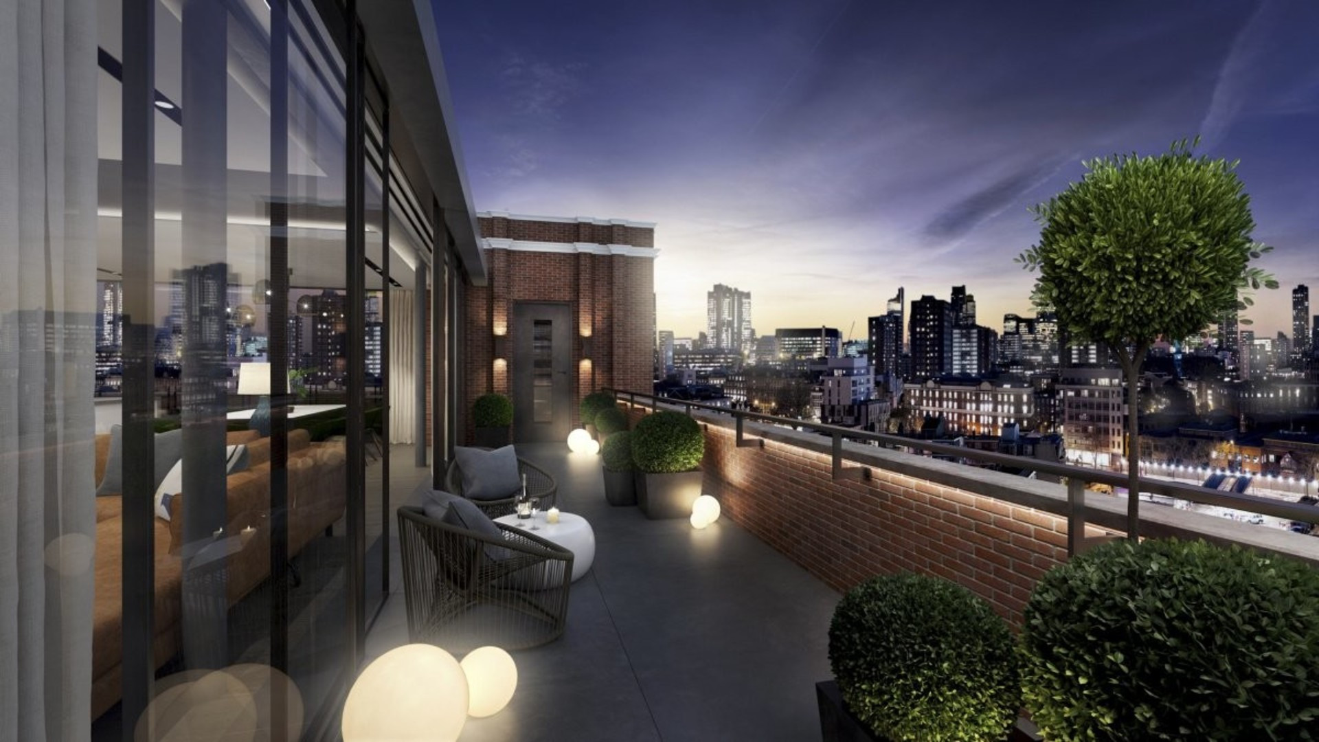 Islington Square, Penthouse Apartment Balcony View